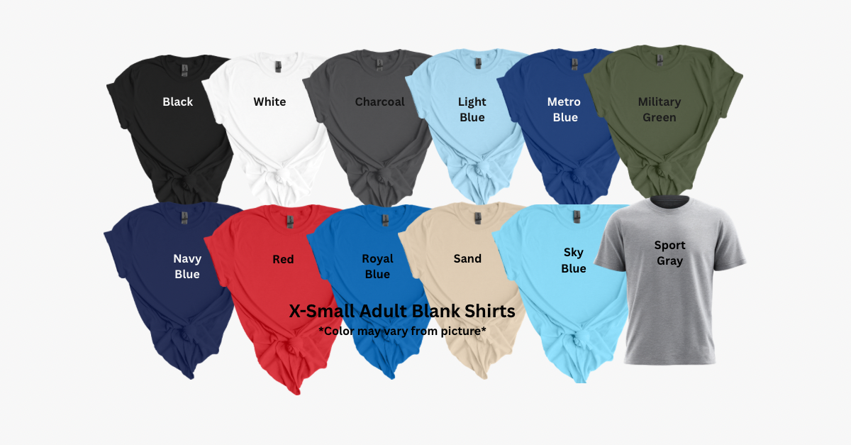 BLANK ADULT TEE SHIRTS