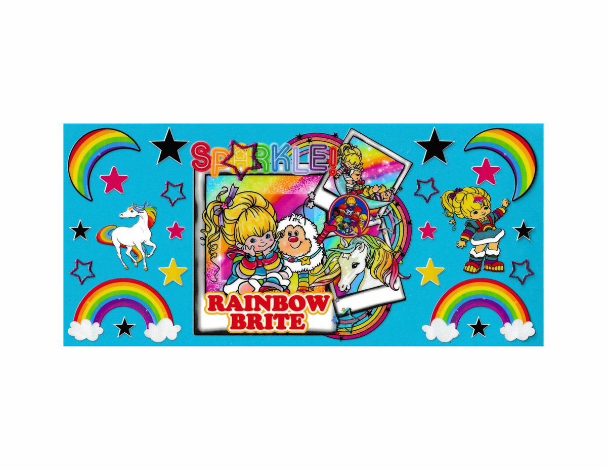 16oz Cup Wrap Rainbow Brite