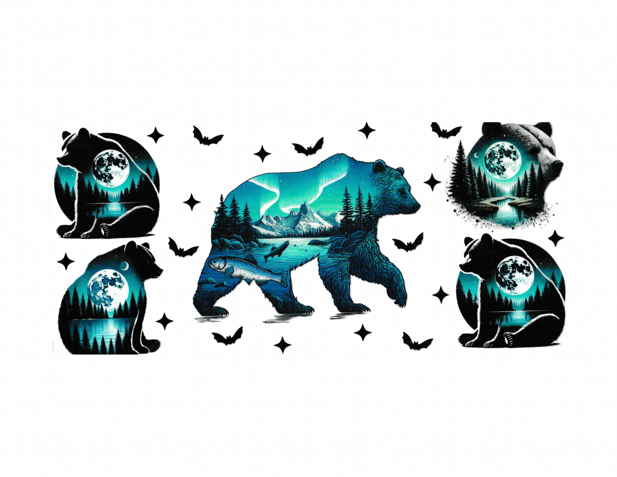 16oz Cup Wrap Bears