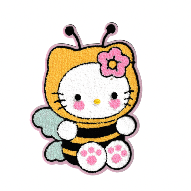 Bee Kitty Cartoon Medium Patch