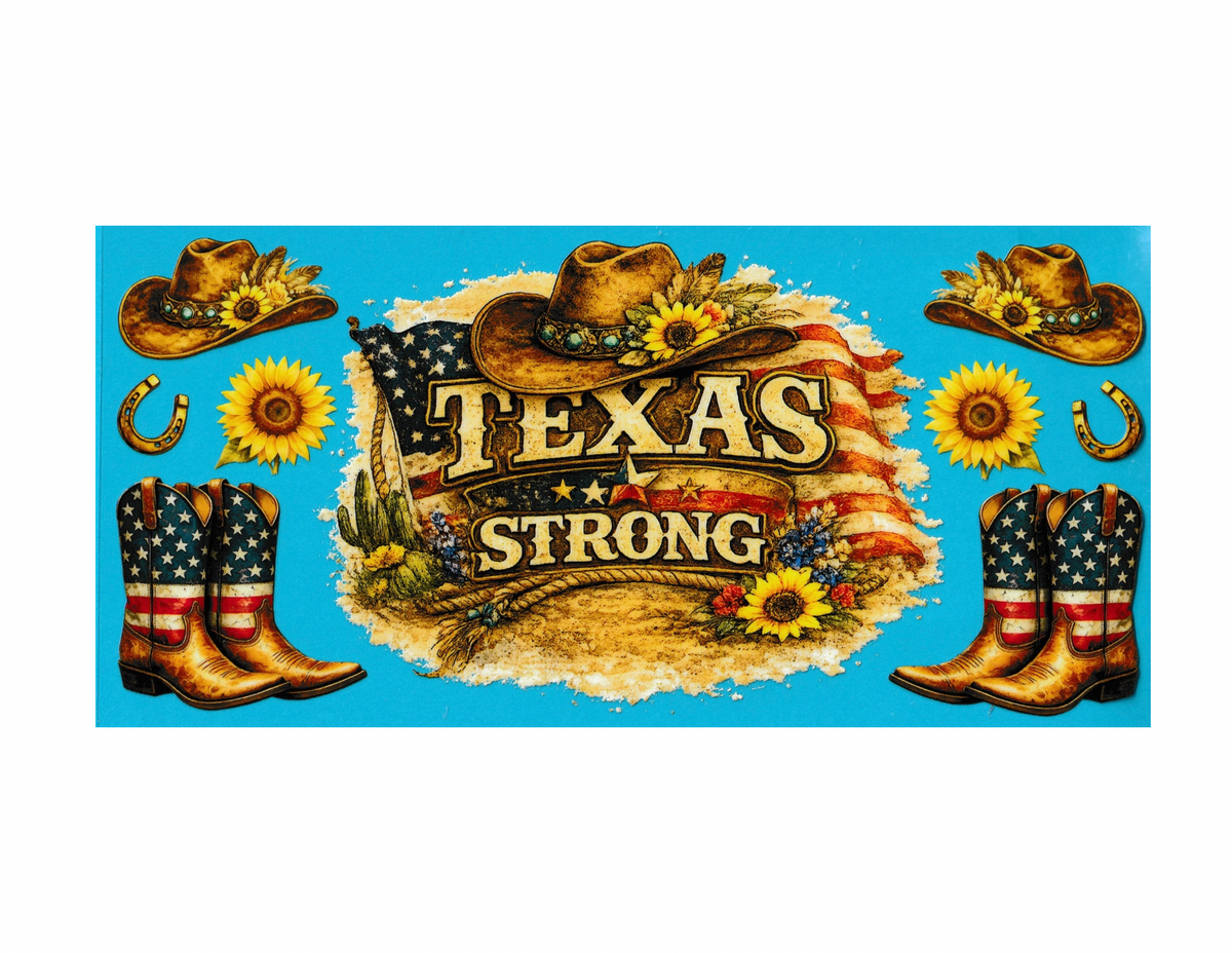 16oz Cup Wrap Texas Strong