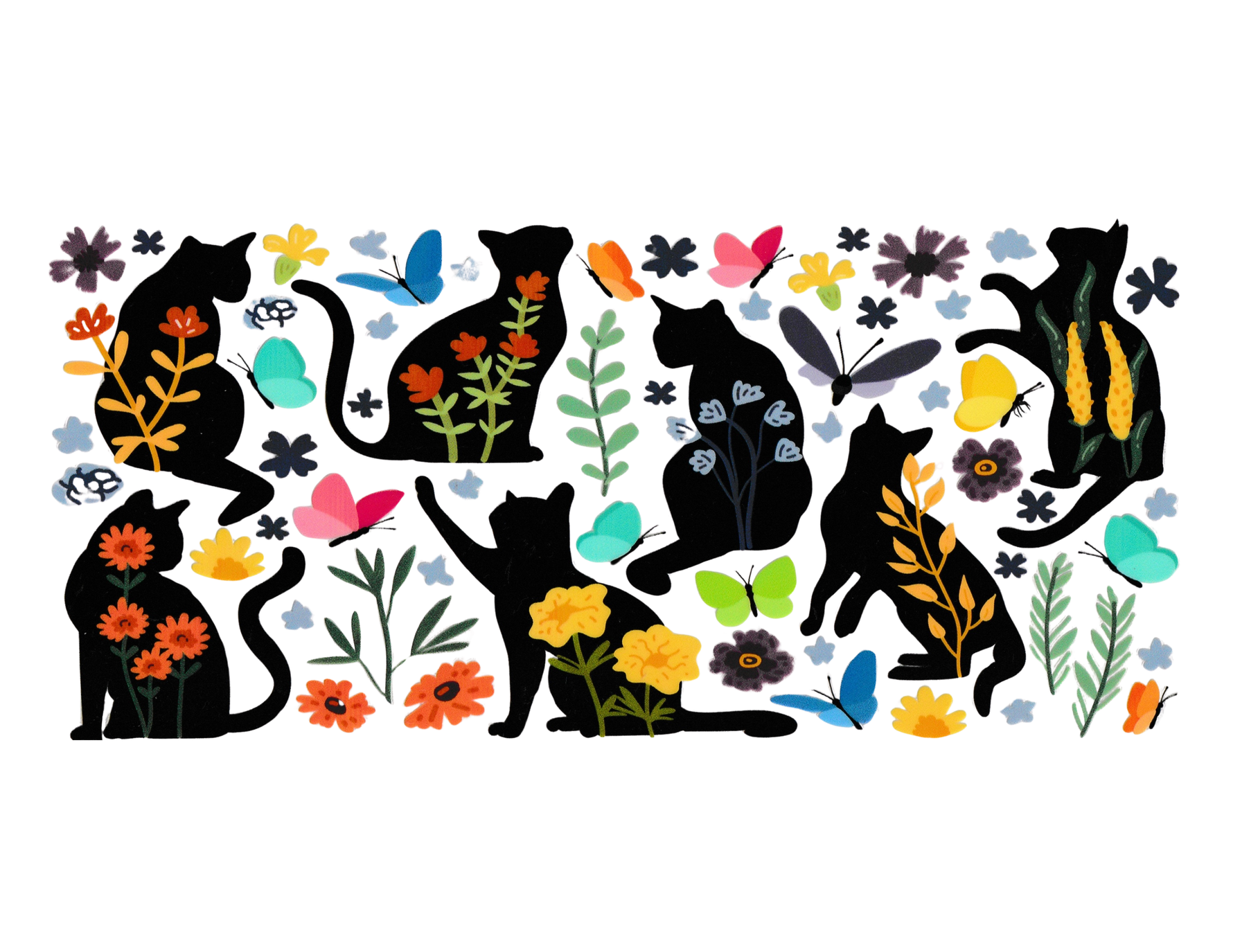 16oz Cup Wrap Cats