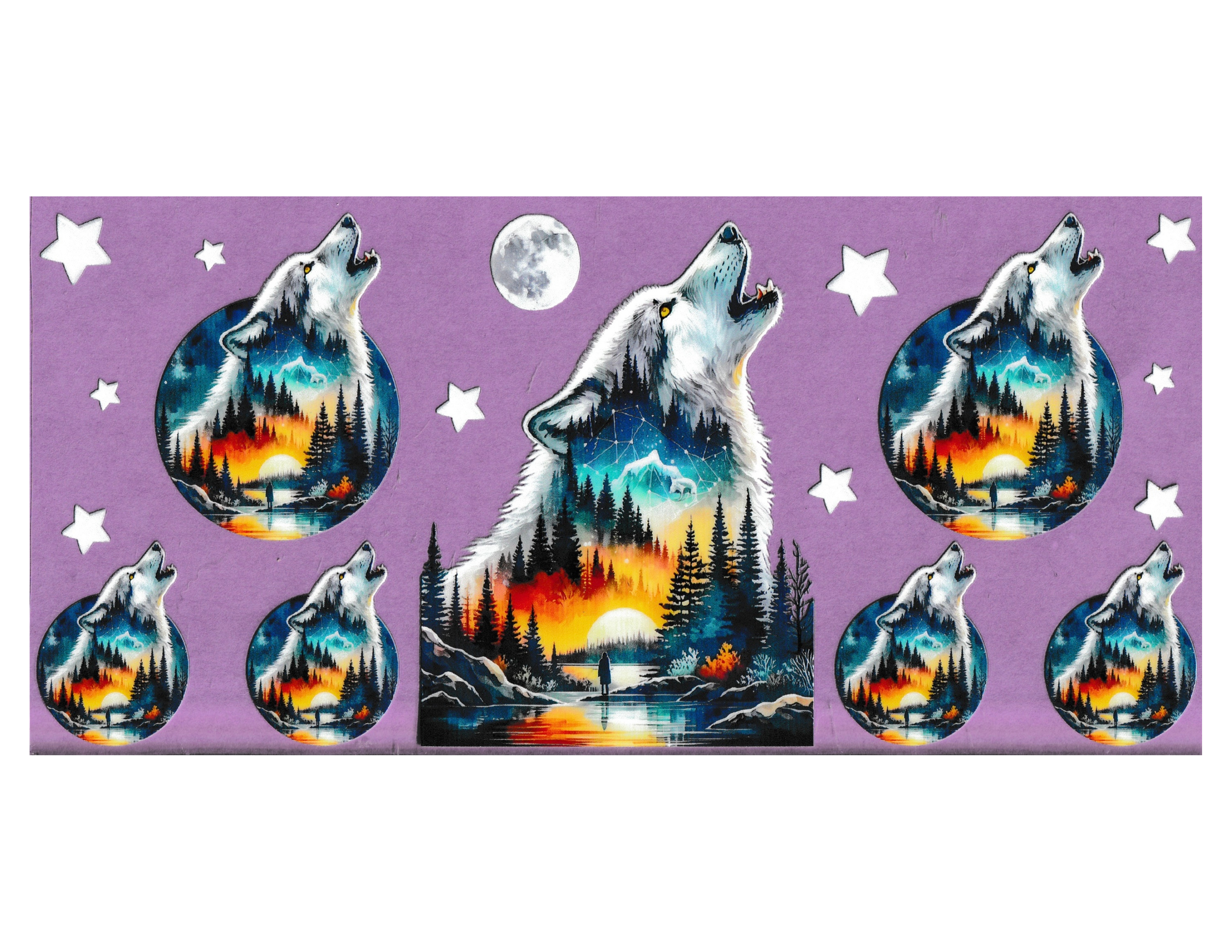 16oz Cup Wrap Wolves