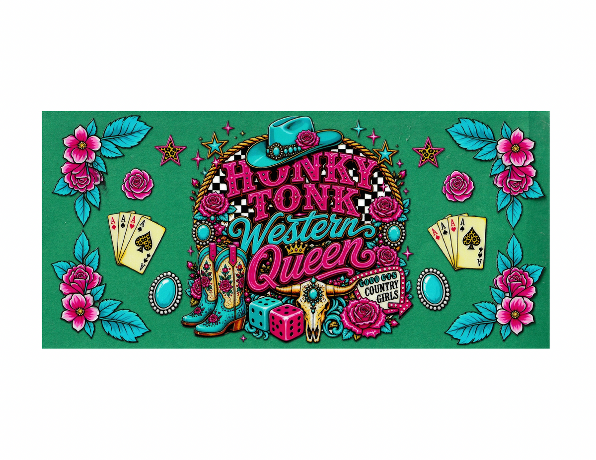 16oz Cup Wrap Western Queen