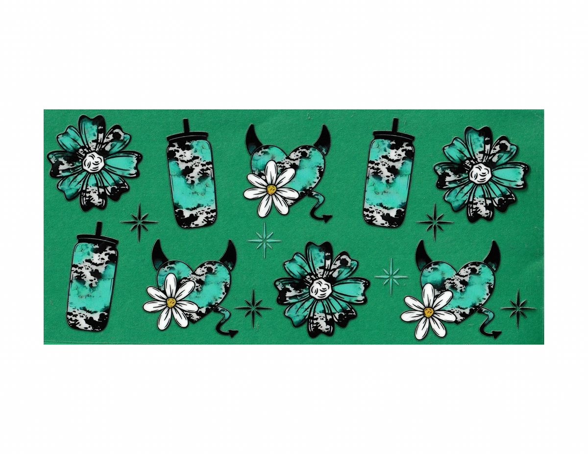 16oz Cup Wrap Turquoise