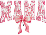 Pink Mama with Bow Glitter