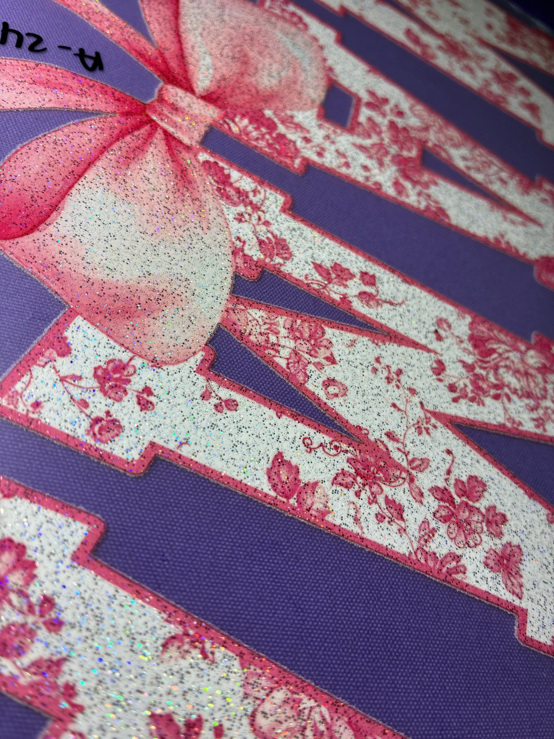 Pink Mama with Bow Glitter