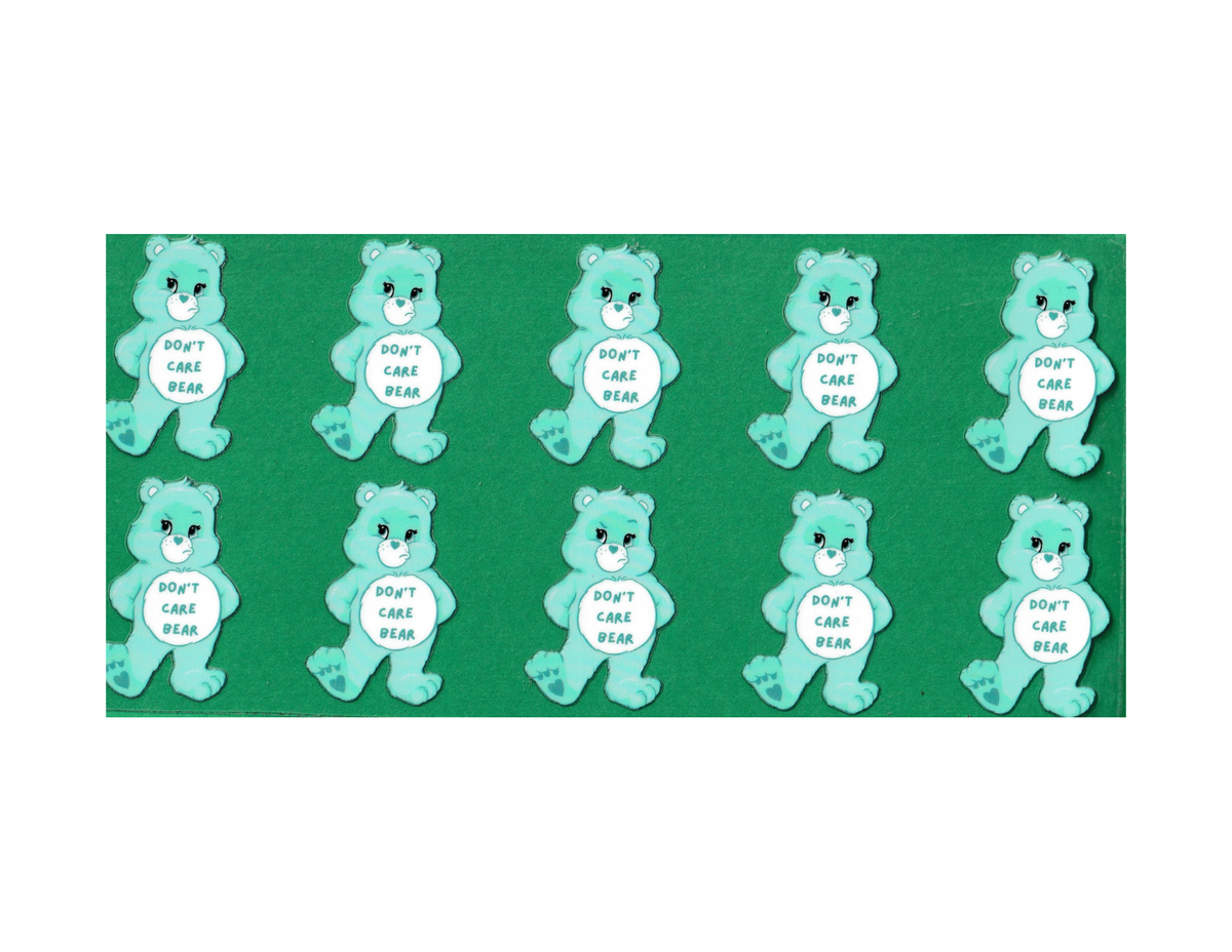 16oz Cup Wrap Don’t Care Bear