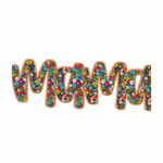 Floral Mama with Bow Glitter