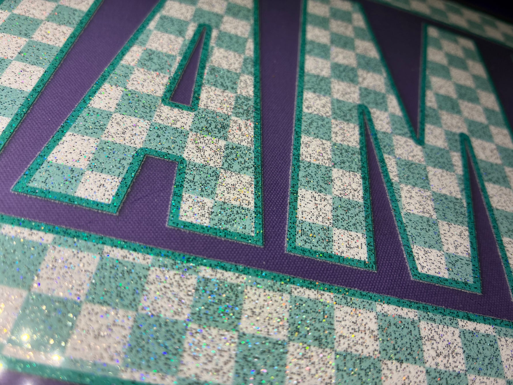 Light Blue Mama Van Glitter
