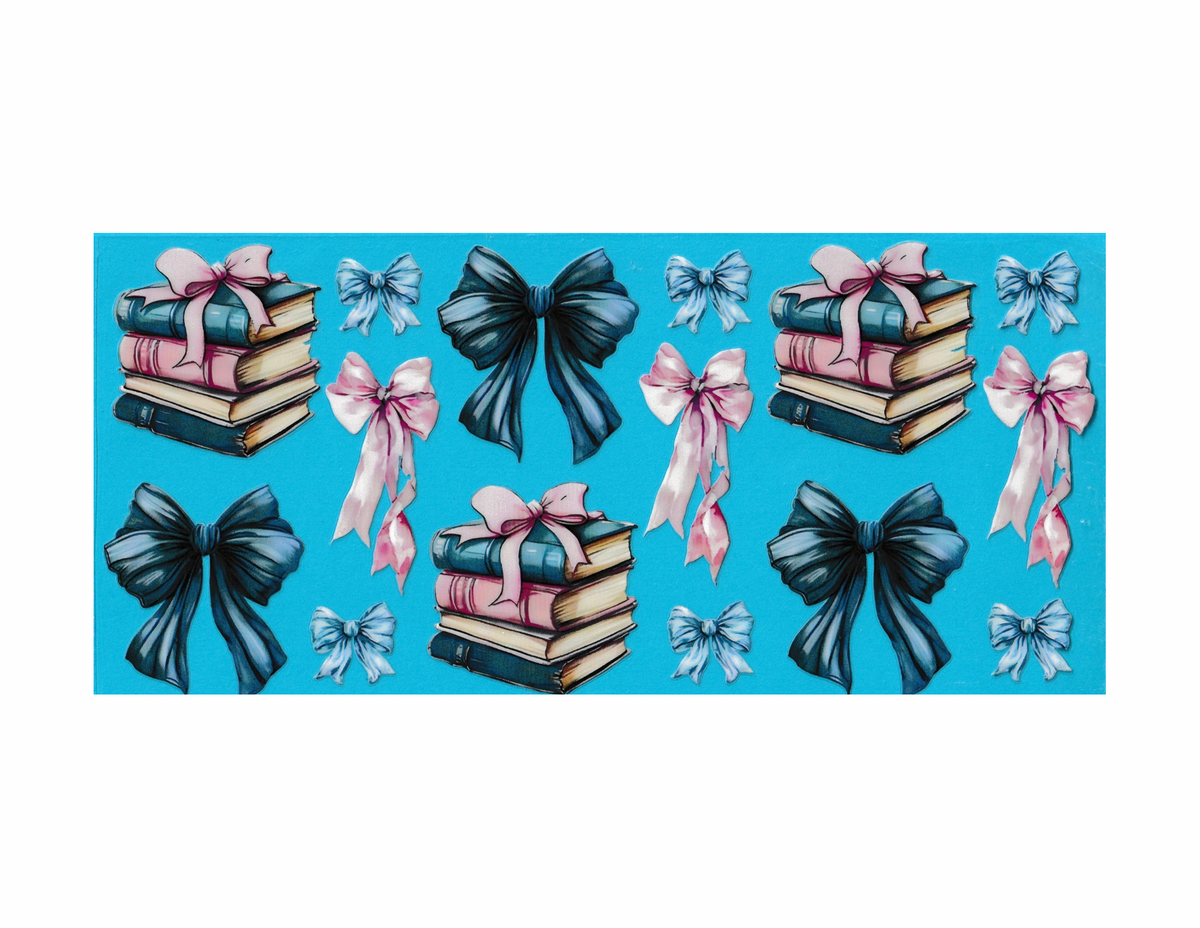 16oz Cup Wrap Books and Bows