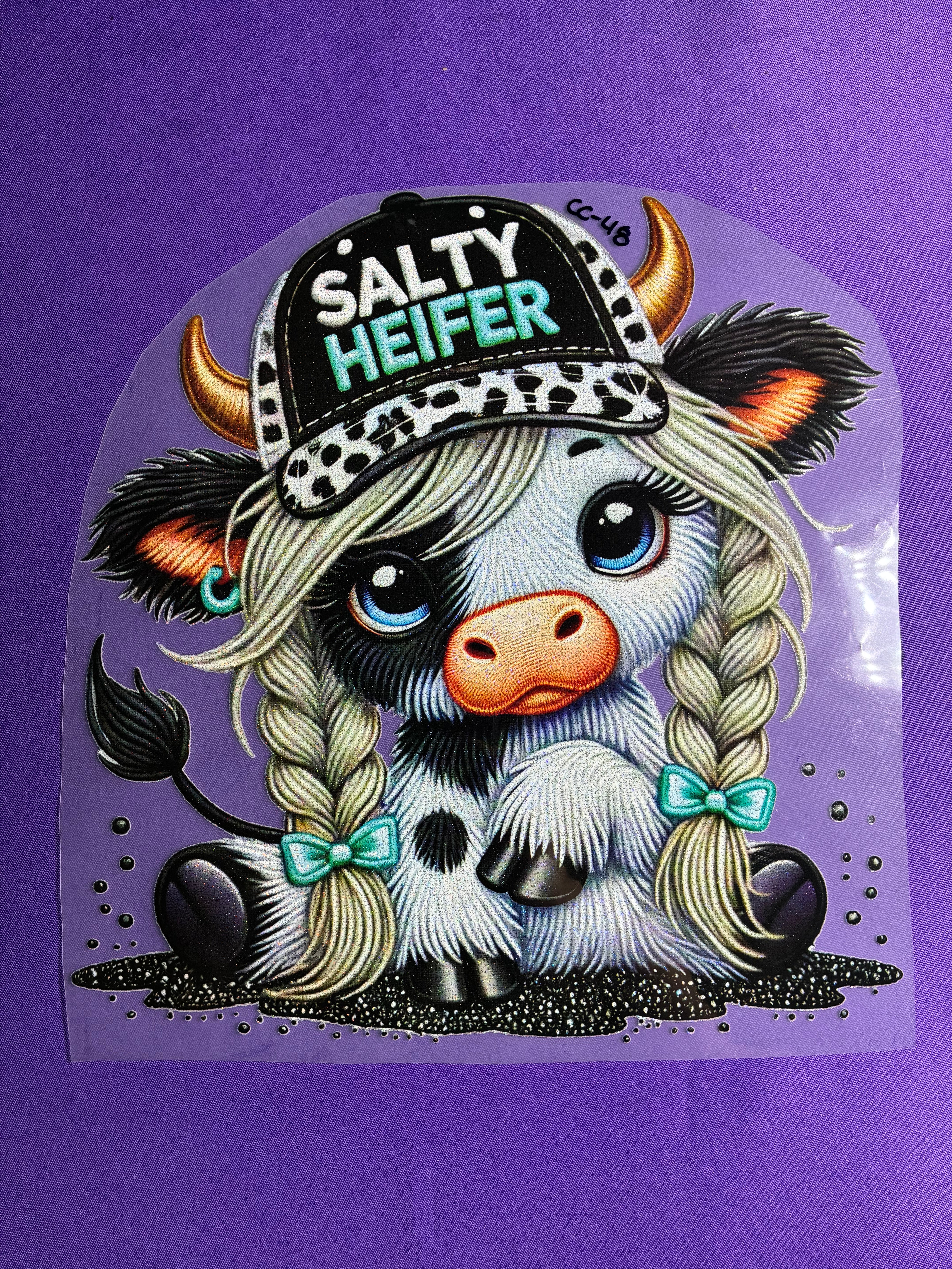 Salty Heifer Glitter Cow