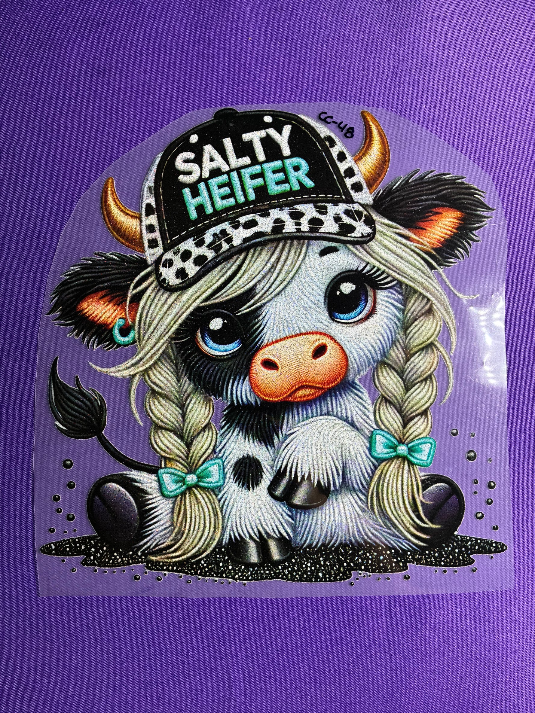 Salty Heifer Glitter Cow