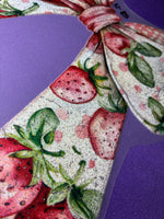 Strawberry Bow Glitter