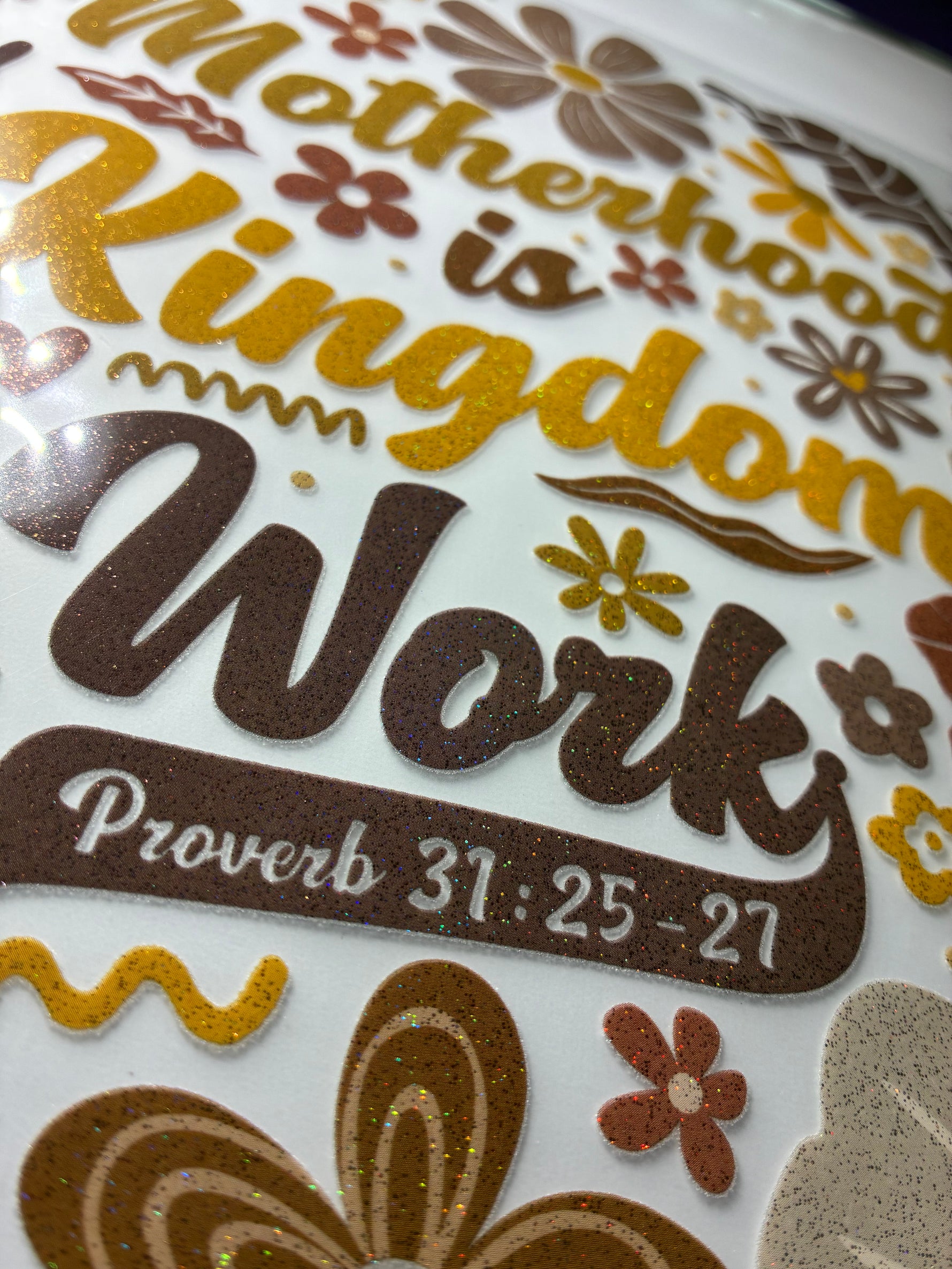 Motherhood is Kingdom Work Glitter