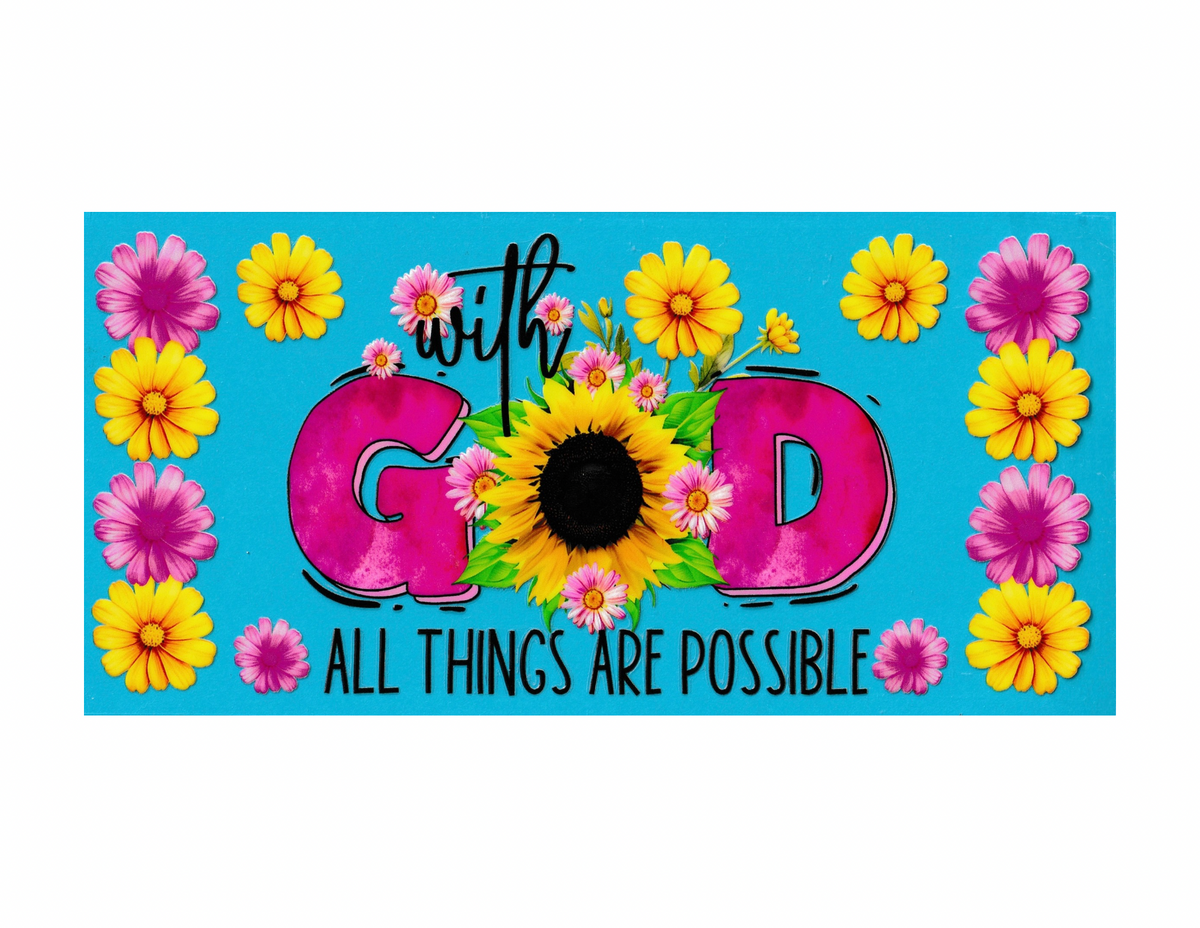 16oz Cup Wrap With God all things are Possible