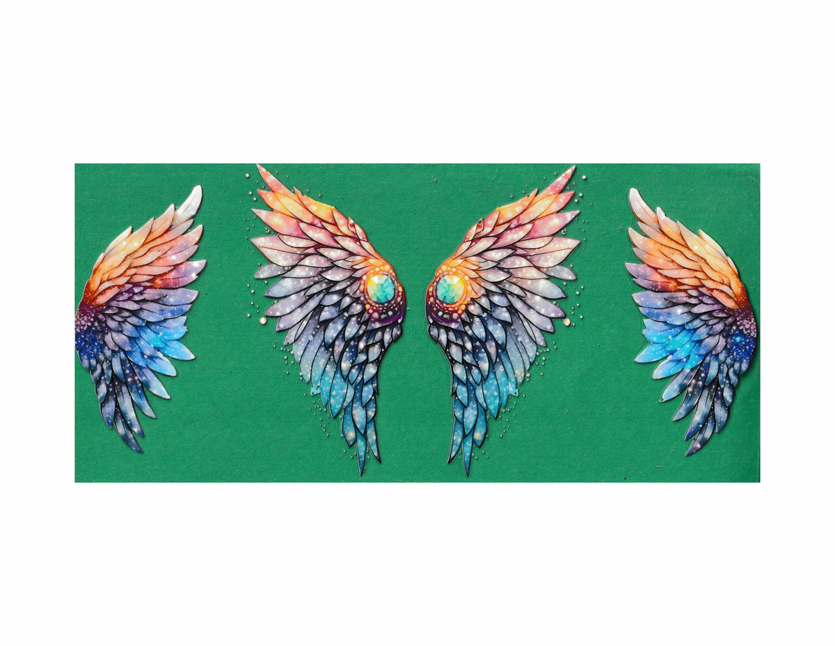 16oz Cup Wrap Angel Wings
