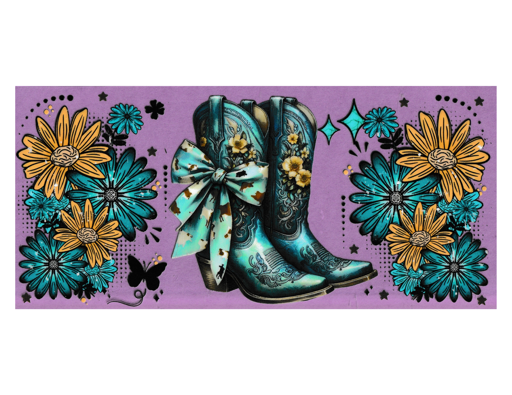 16oz Cup Wrap Cowboy Boots