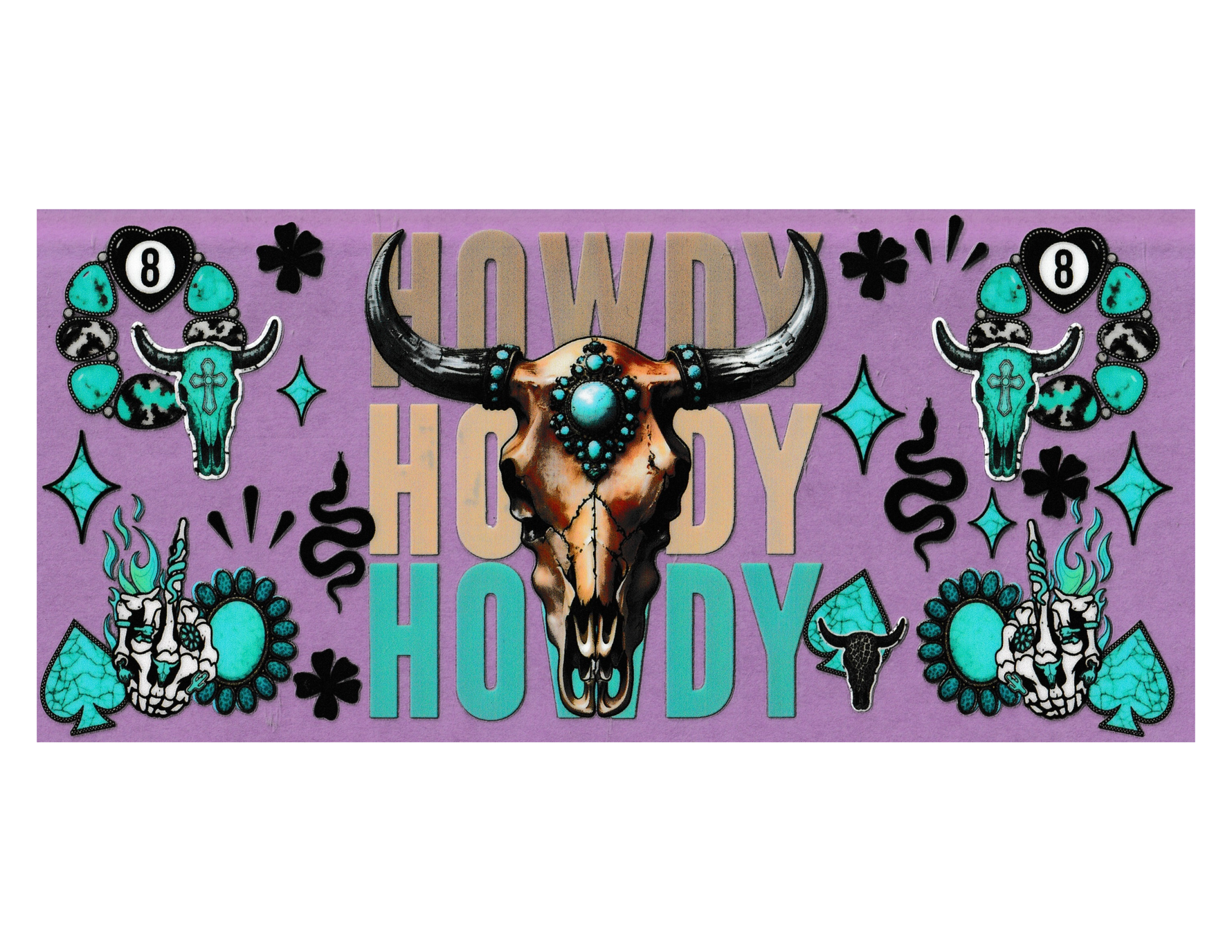 16oz Cup Wrap Howdy