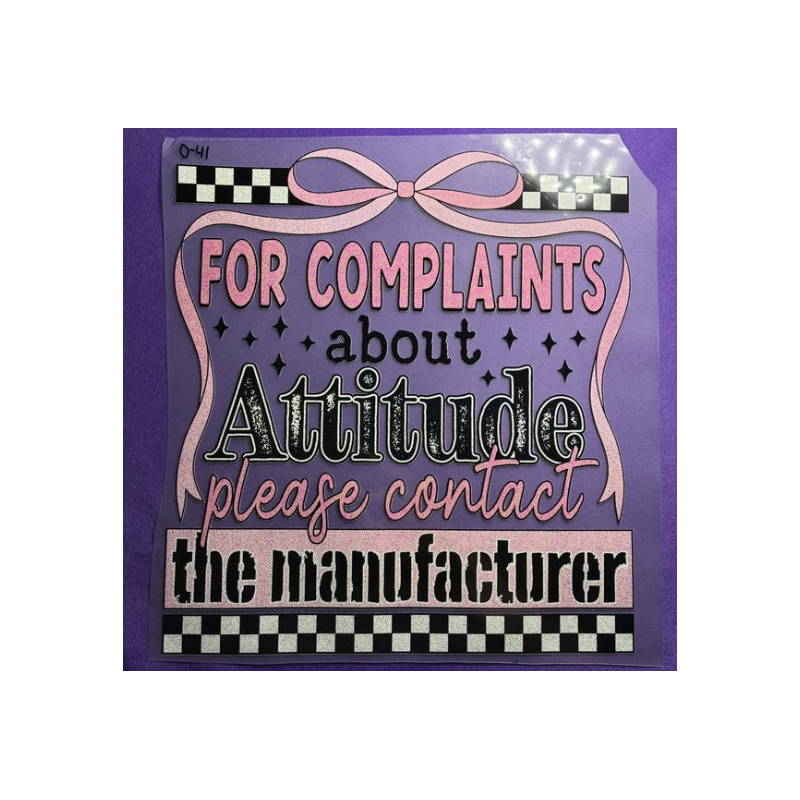 Complaints about Attitude Glitter