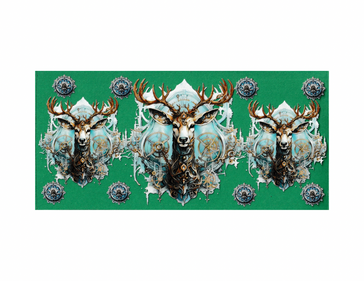16oz Cup Wrap Steampunk Deer