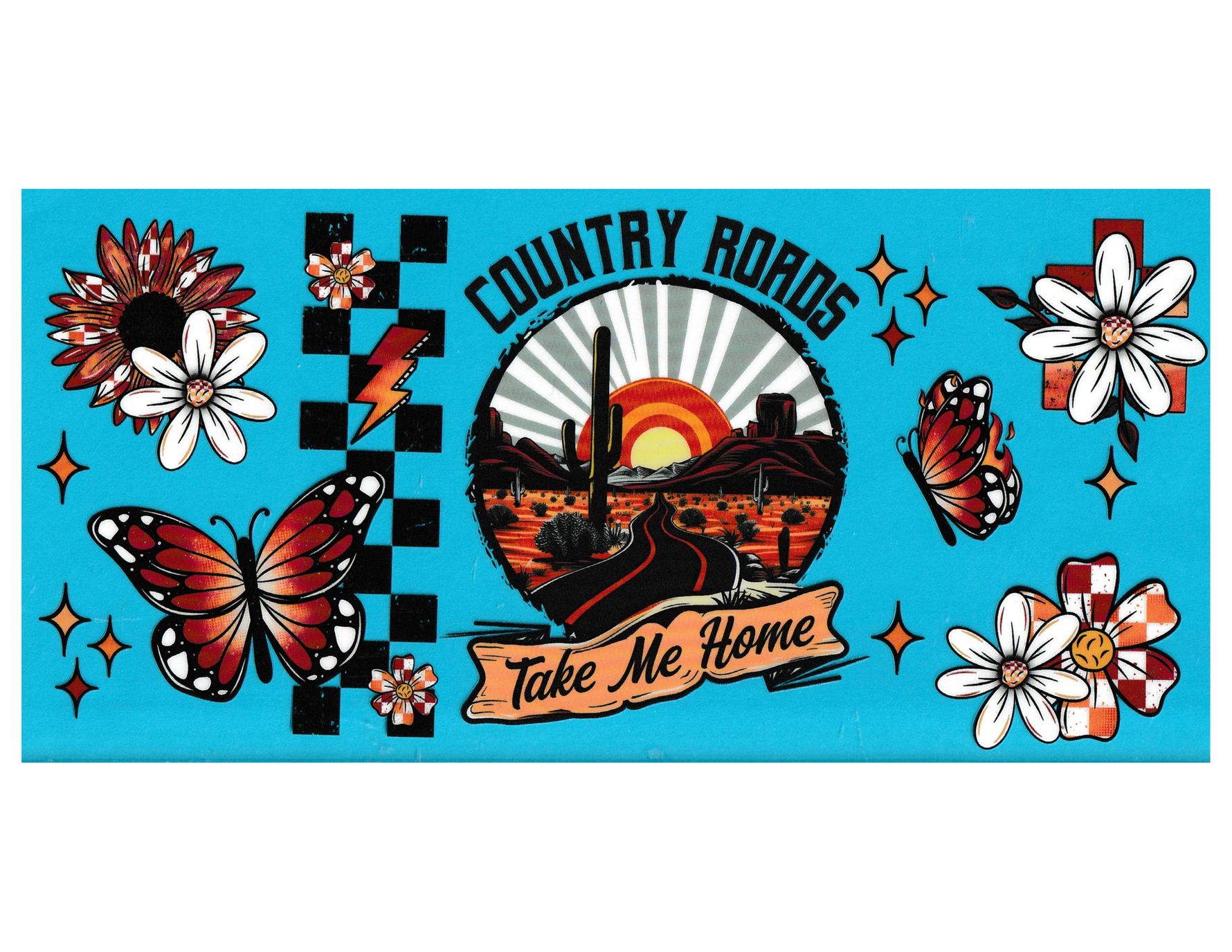 16oz Cup Wrap Country Roads