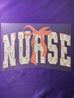 Nurse Bow Glitter