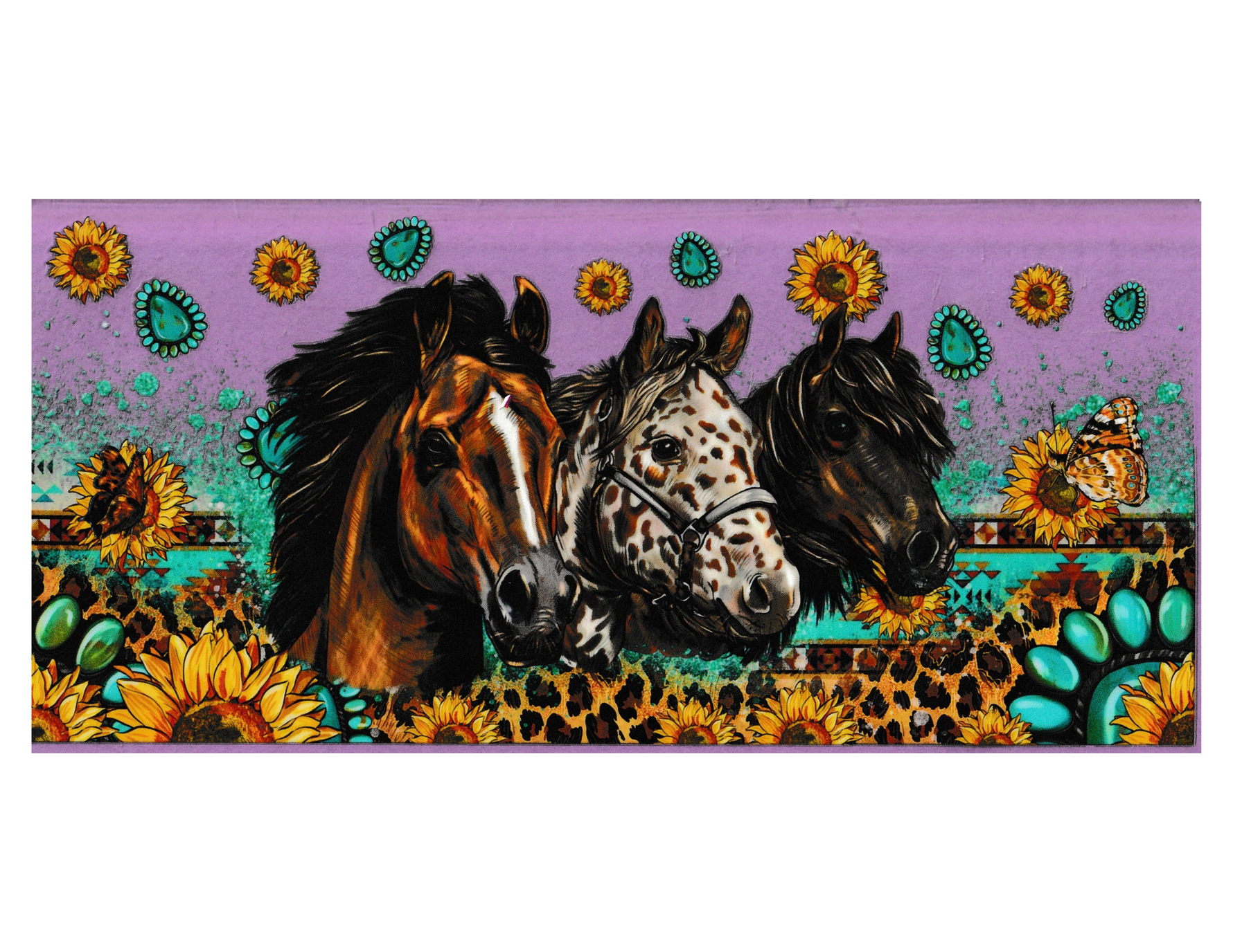 16oz Cup Wrap Horses