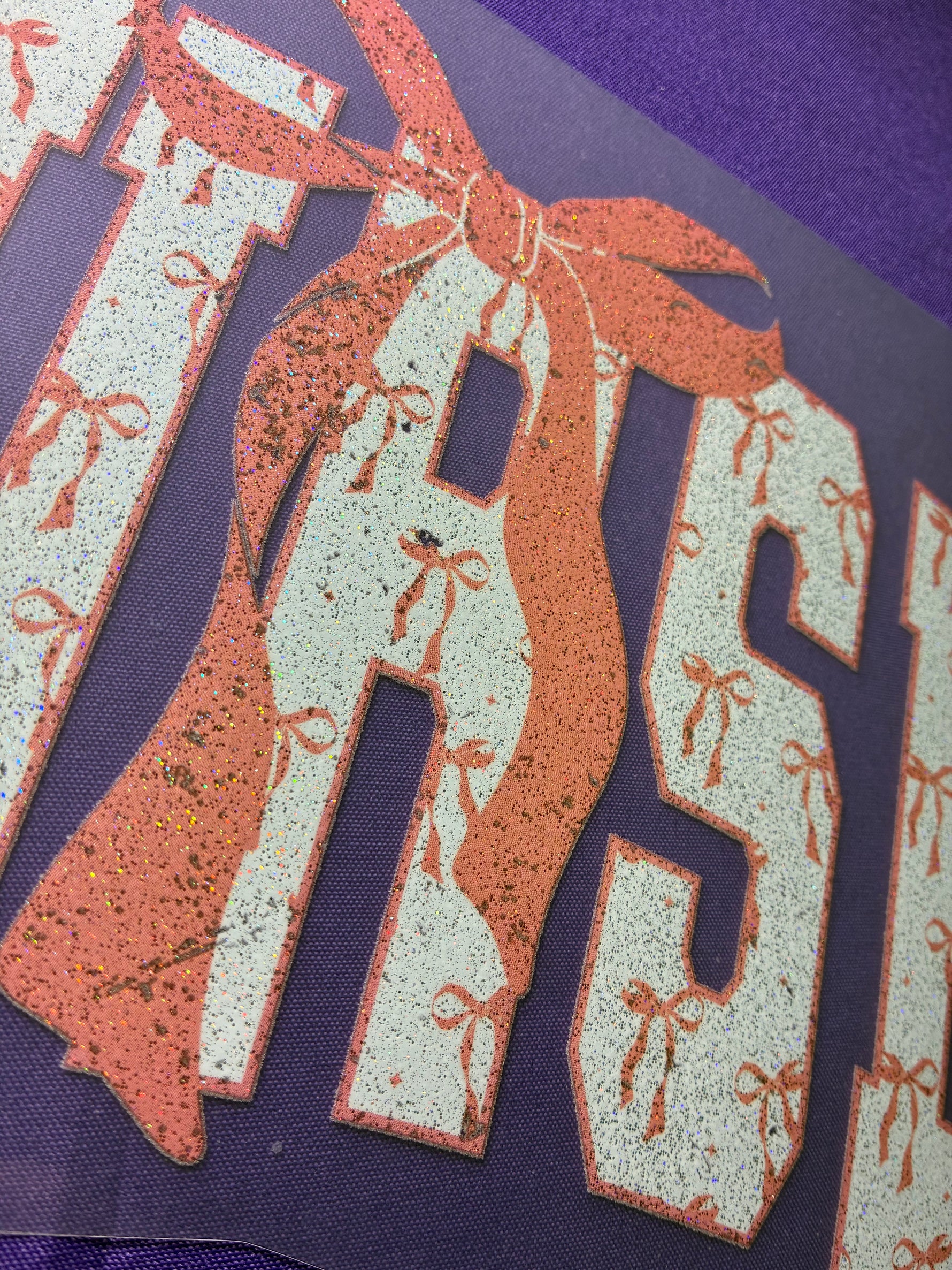 Nurse Bow Glitter
