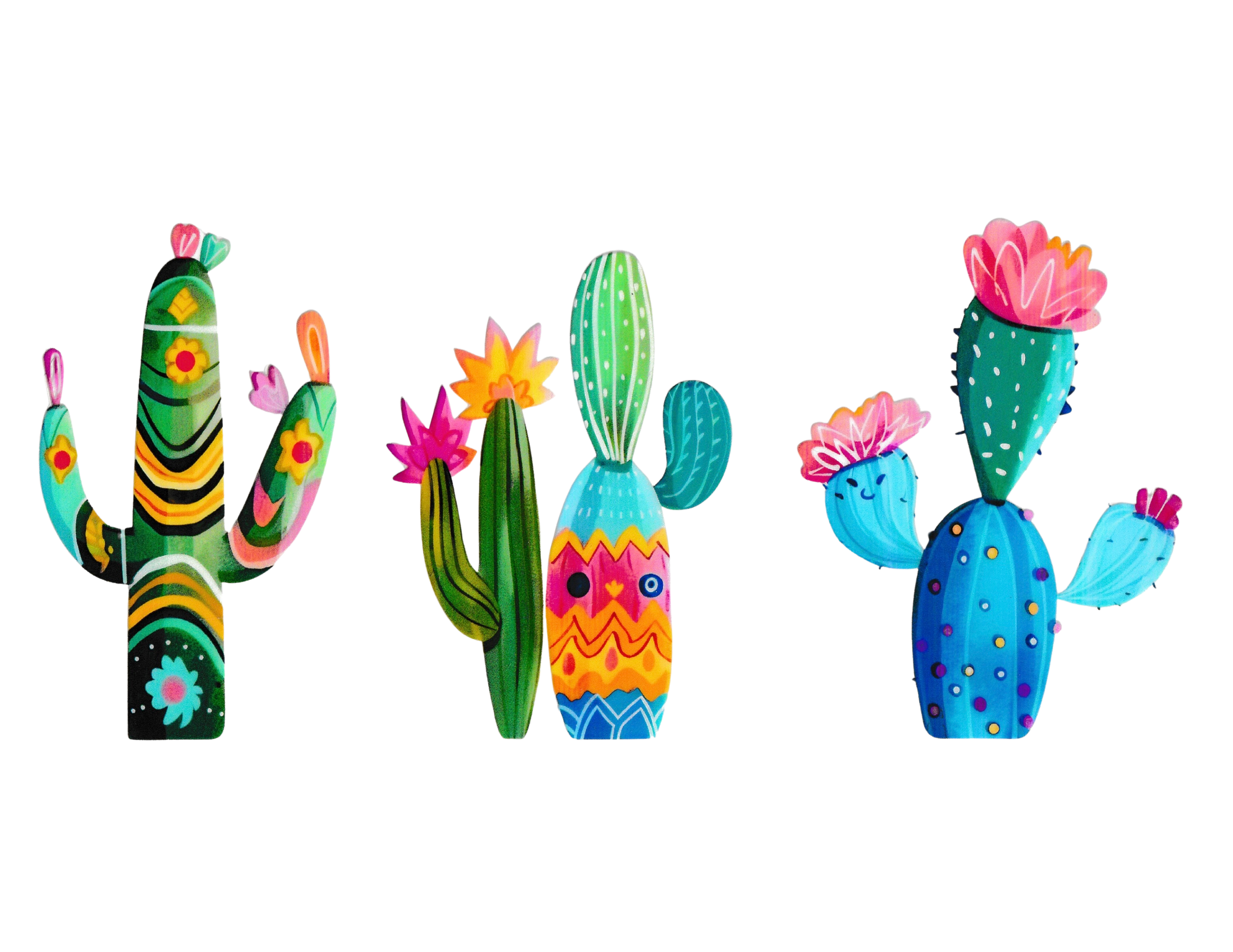 16oz Cup Wrap Cactus
