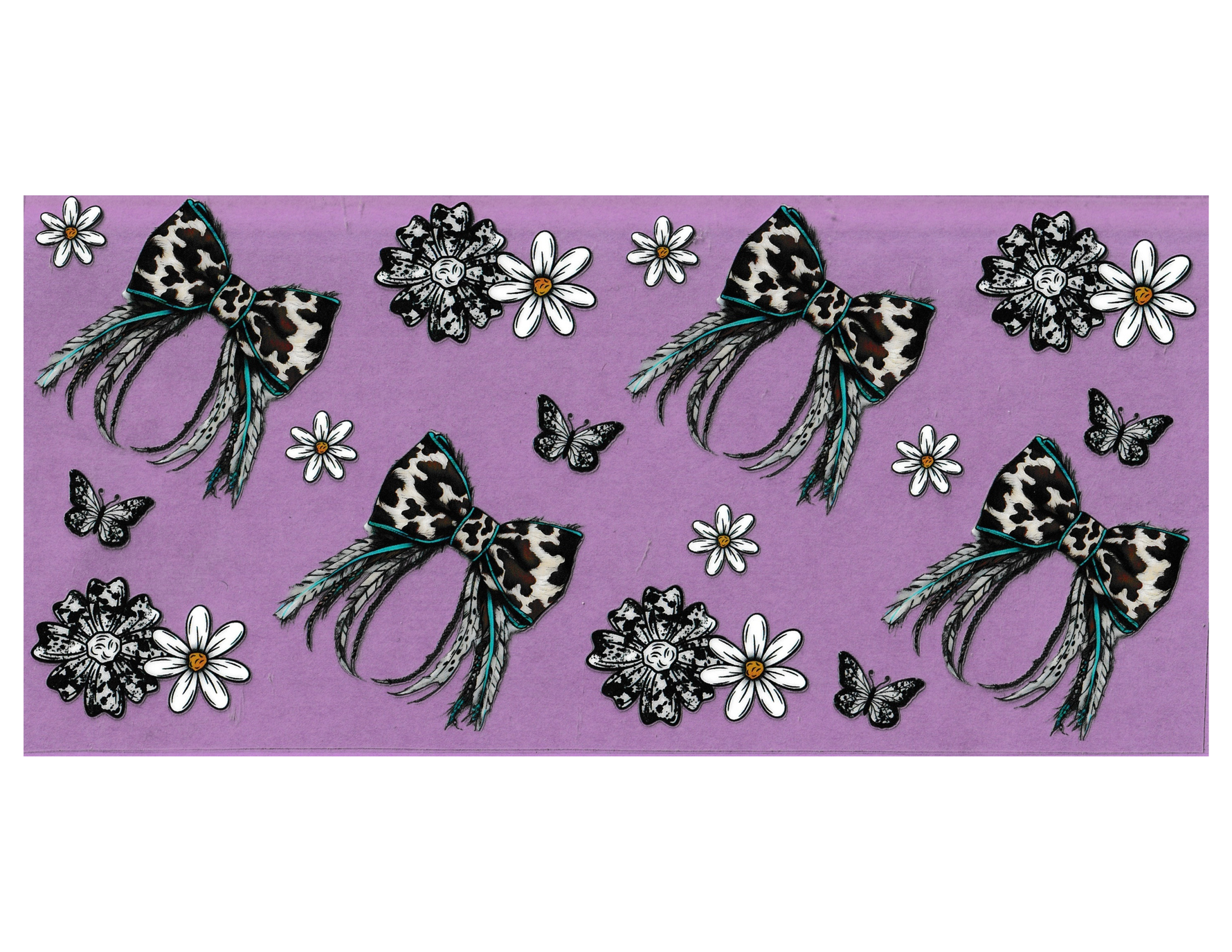 16oz Cup Wrap Western Bows