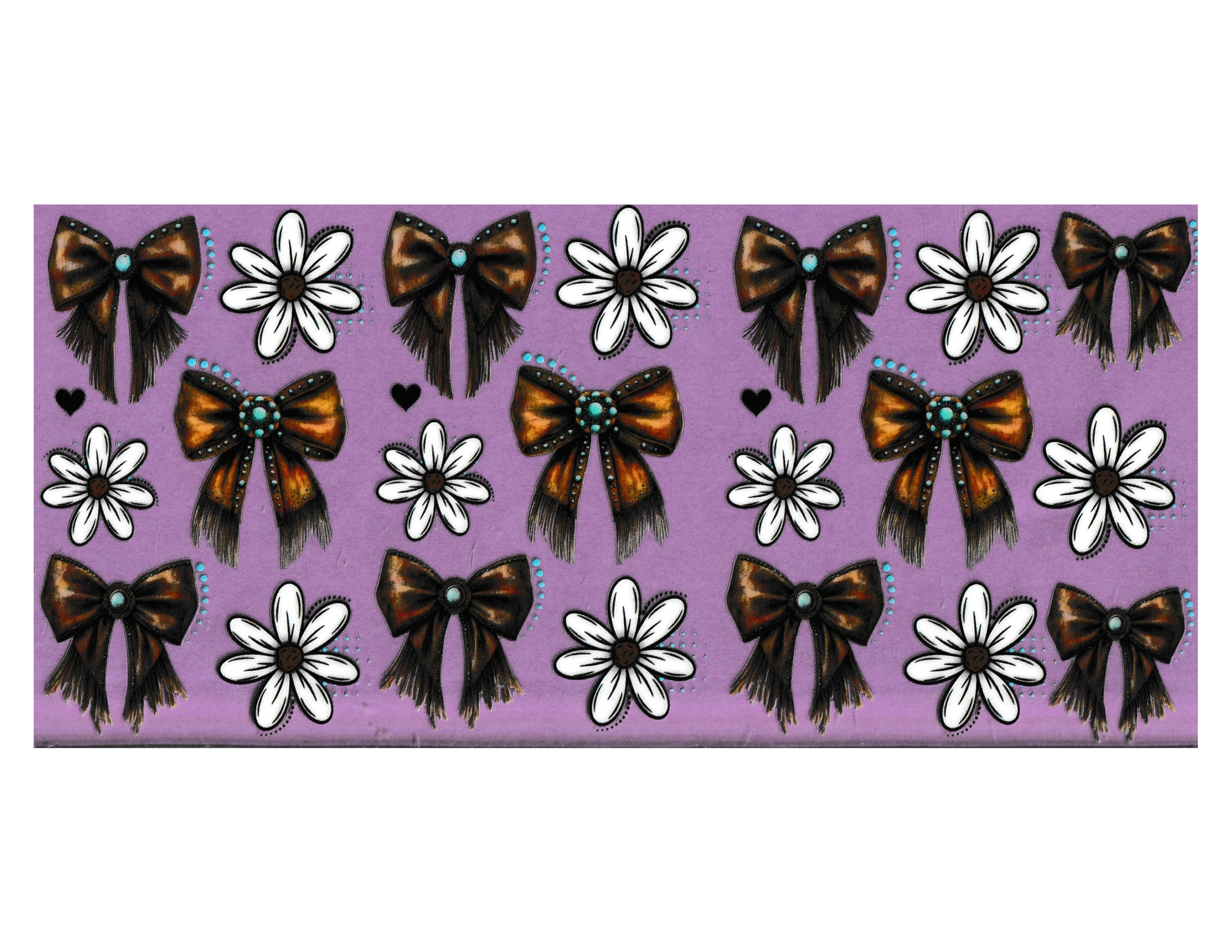 16oz Cup Wrap Western Bows