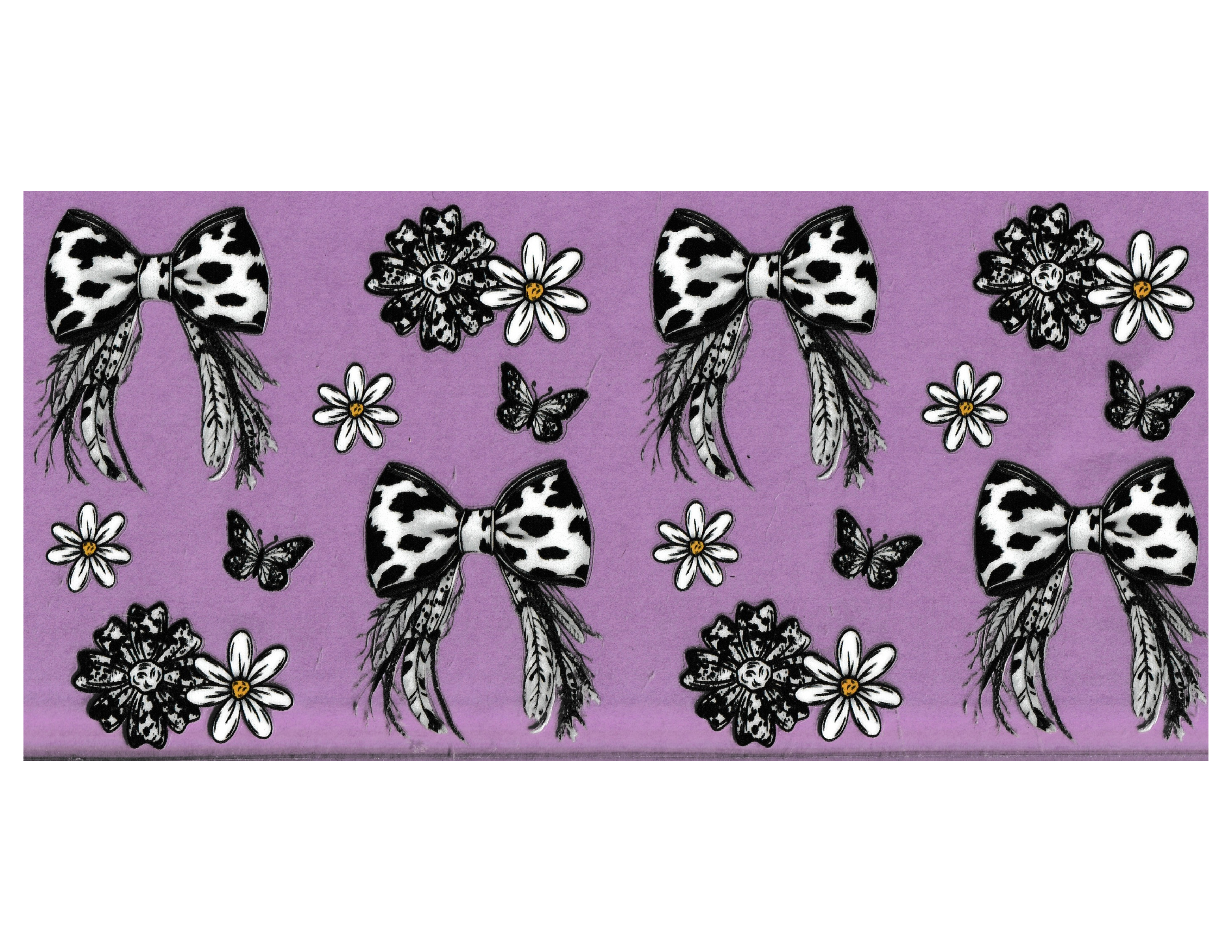 16oz Cup Wrap Western Bows