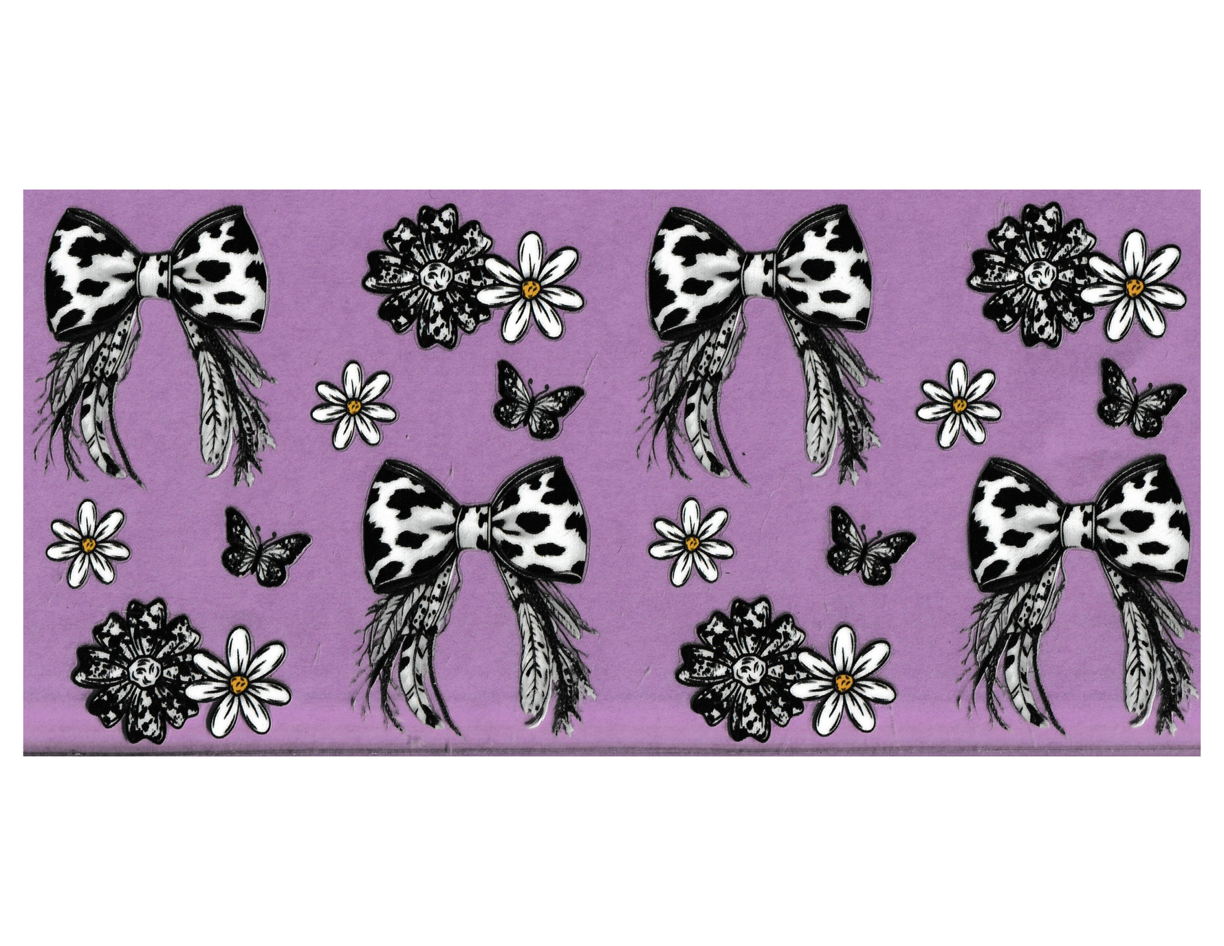 16oz Cup Wrap Western Bows