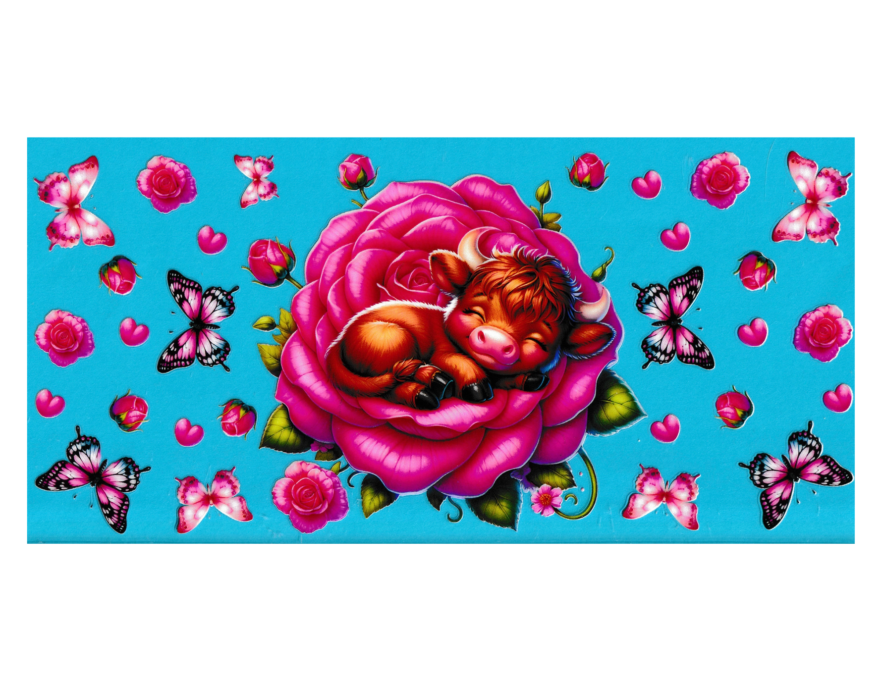 16oz Cup Wrap Sleeping Cow