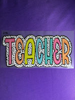 Teacher Polka Dots Glitter