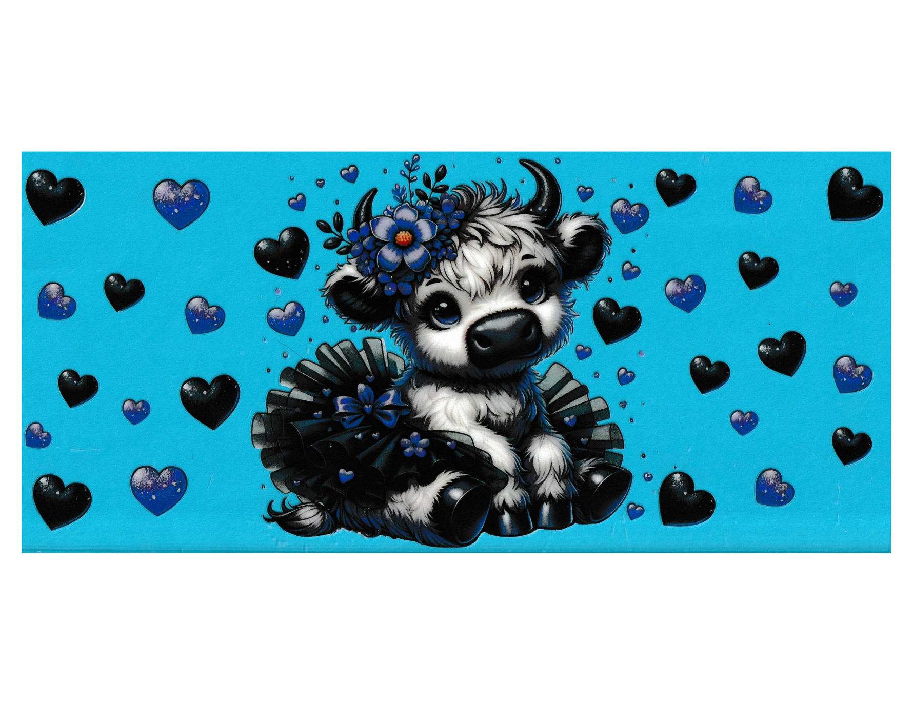 16oz Cup Wrap Cow with Tutu