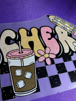 Teacher with Coffee Glitter