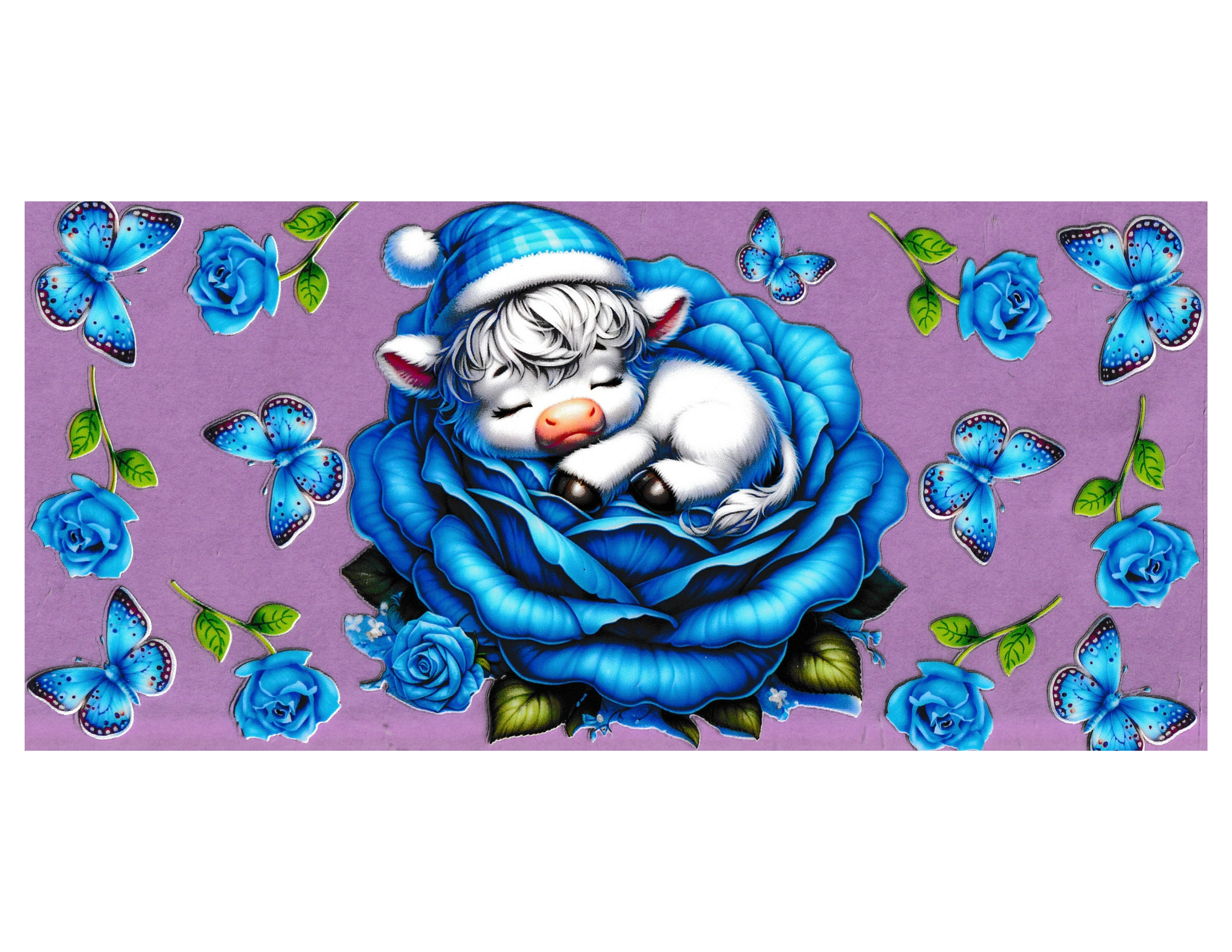 16oz Cup Wrap Sleeping Cow
