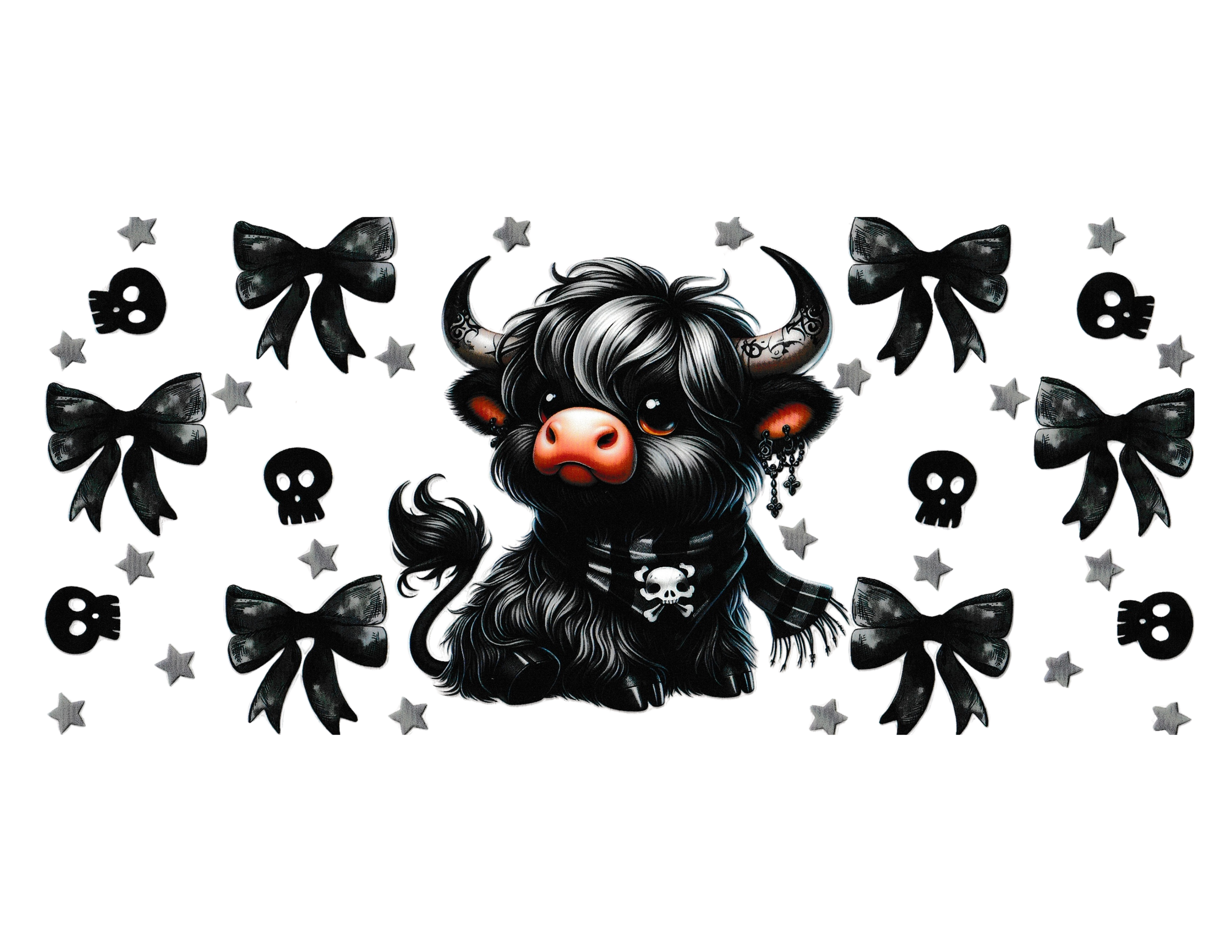 16oz Cup Wrap Emo Cow
