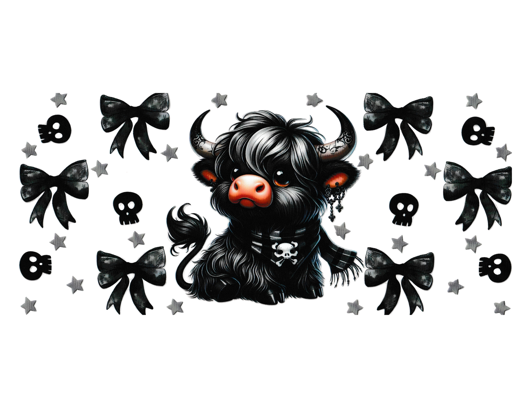 16oz Cup Wrap Emo Cow