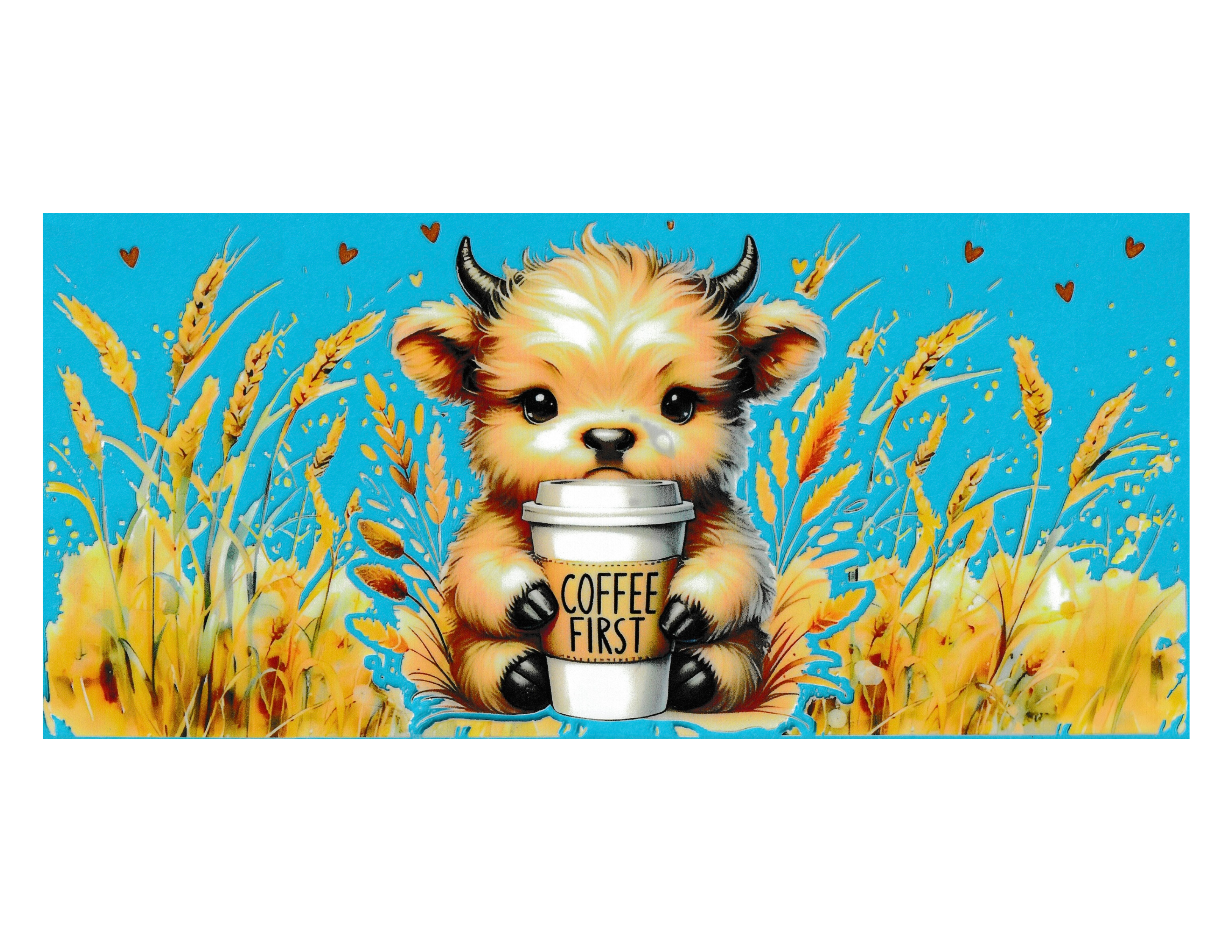 16oz Cup Wrap Coffee First Cow