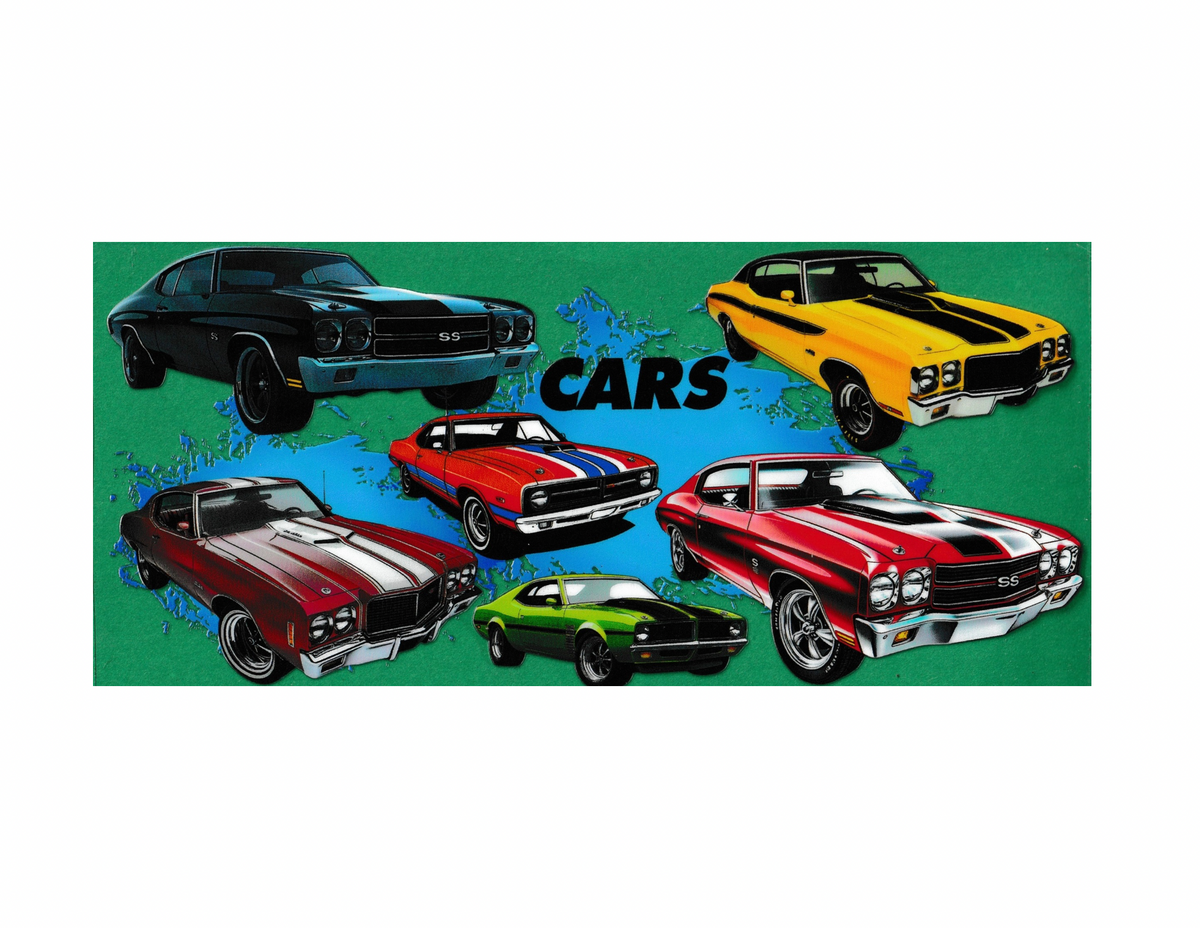 16oz Cup Wrap Classic Cars