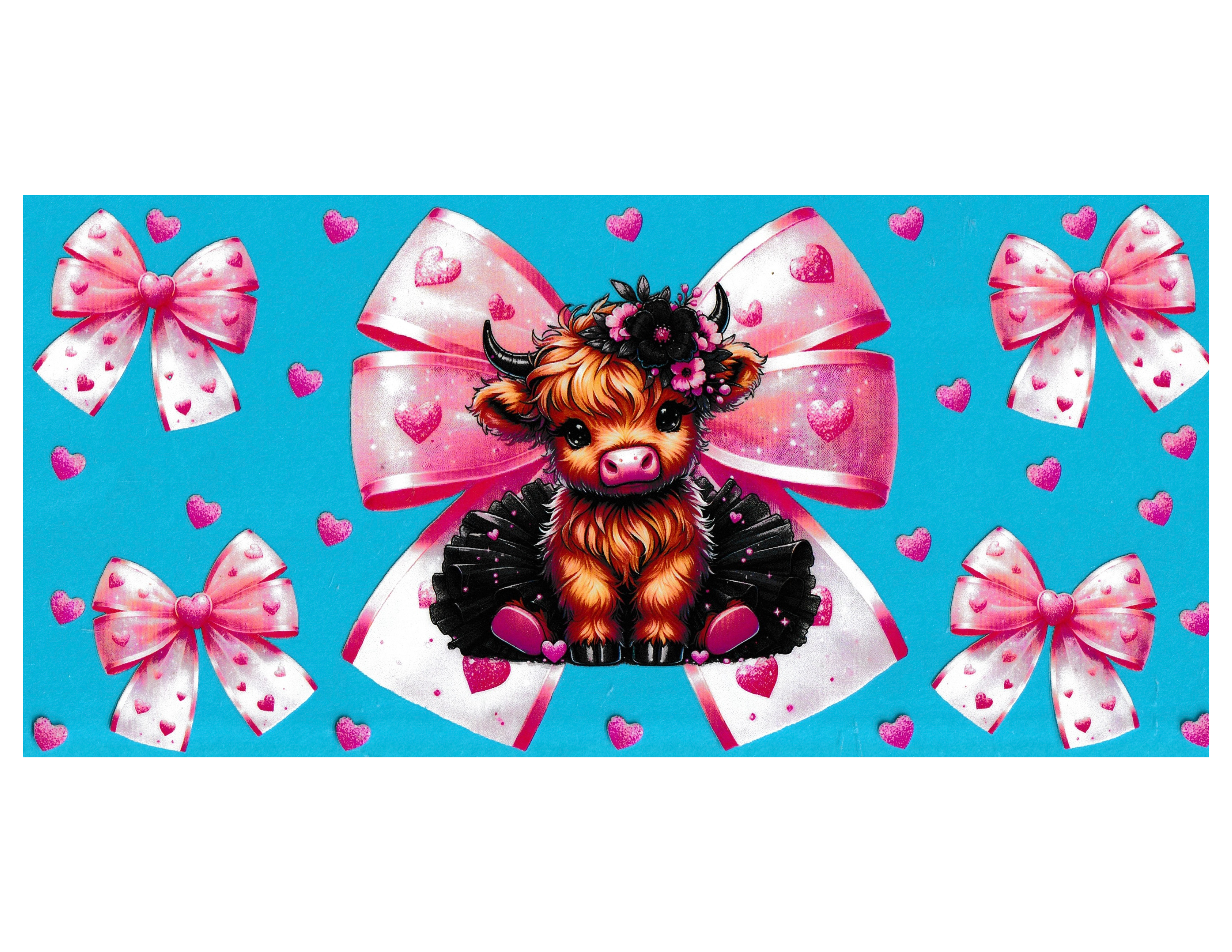 16oz Cup Wrap Cow with Tutu