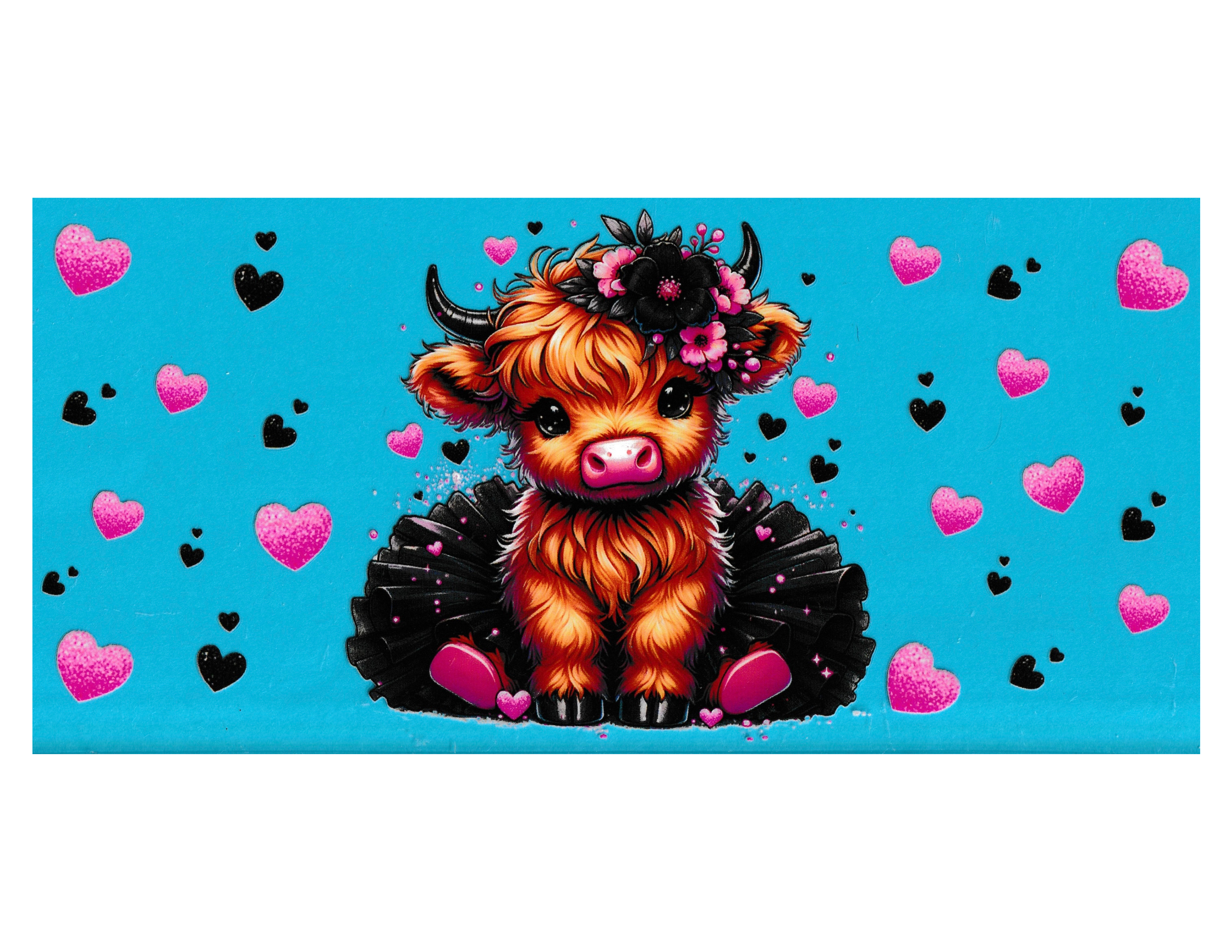 16oz Cup Wrap Cow with Tutu