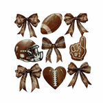 Football Collage Glitter