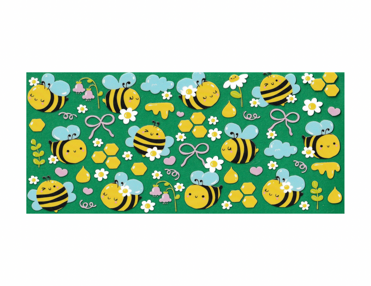 16oz Cup Wrap Cute Bees