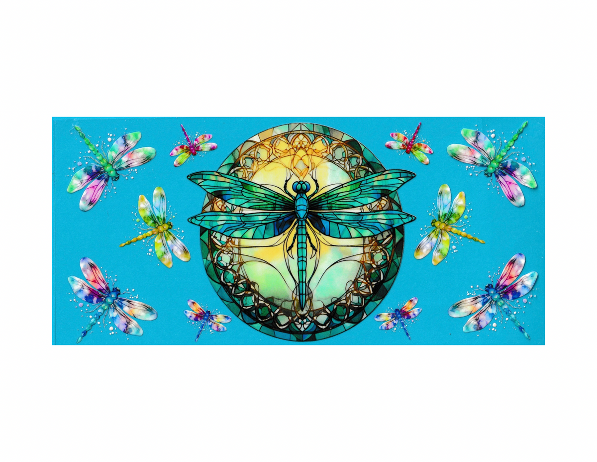 16oz Cup Wrap Dragonflies