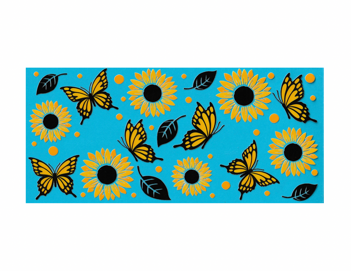 16oz Cup Wrap Sunflowers