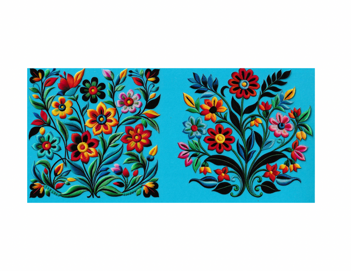 16oz Cup Wrap Flowers